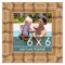 6x6 Wide Bamboo Picture Frame with UV-Resistant Acrylic & Acid Free Backing, Available in 4 Finishes - Brown, Black, Silver, and Natural